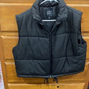 Black Puffer Vest by Cali 1850